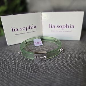 Lia Sophia Green Bangle Bracelet